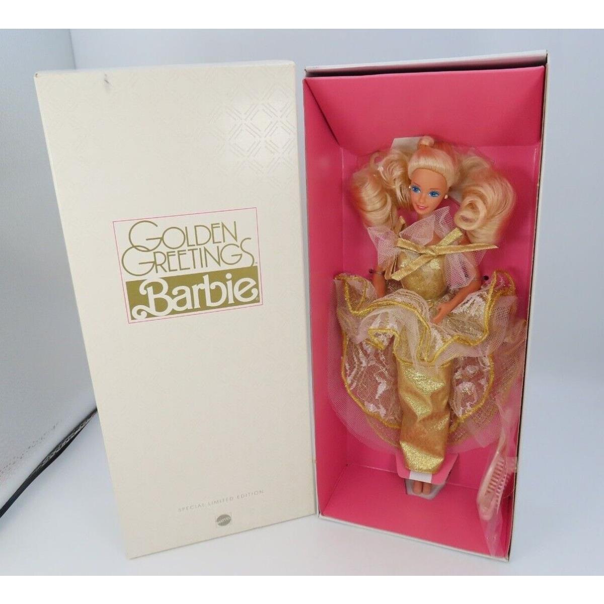 Golden Greeting Barbie Doll Special Limited Edition 1989 Mattel 7734 Nrfb