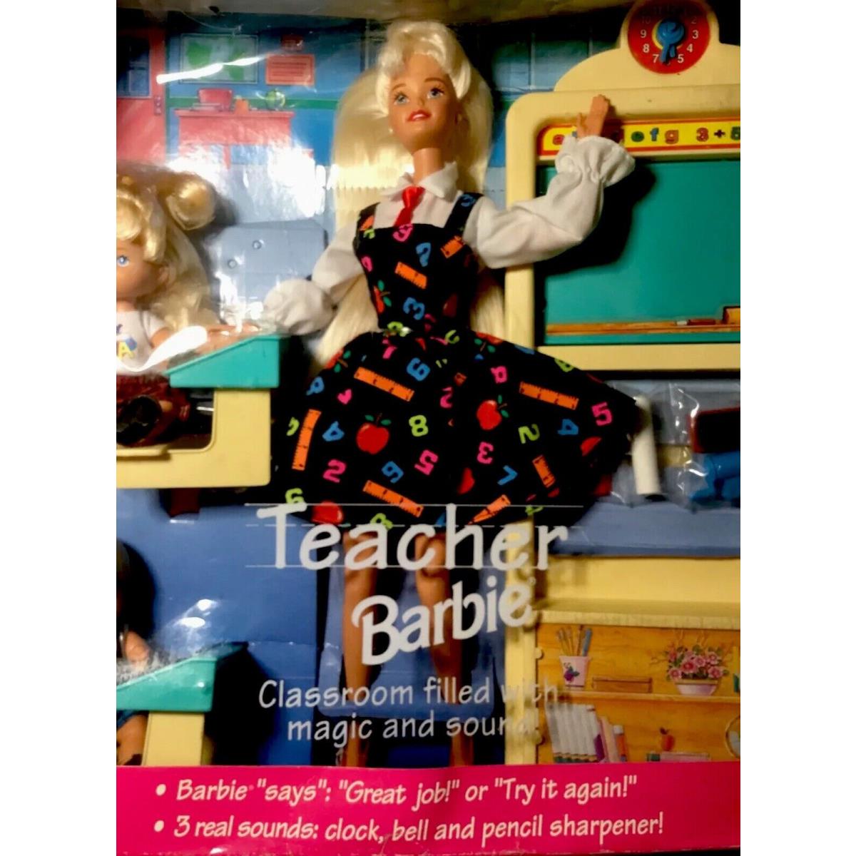 1995 Talking Teacher Barbie Nrfb/mib Vhtf Recalled