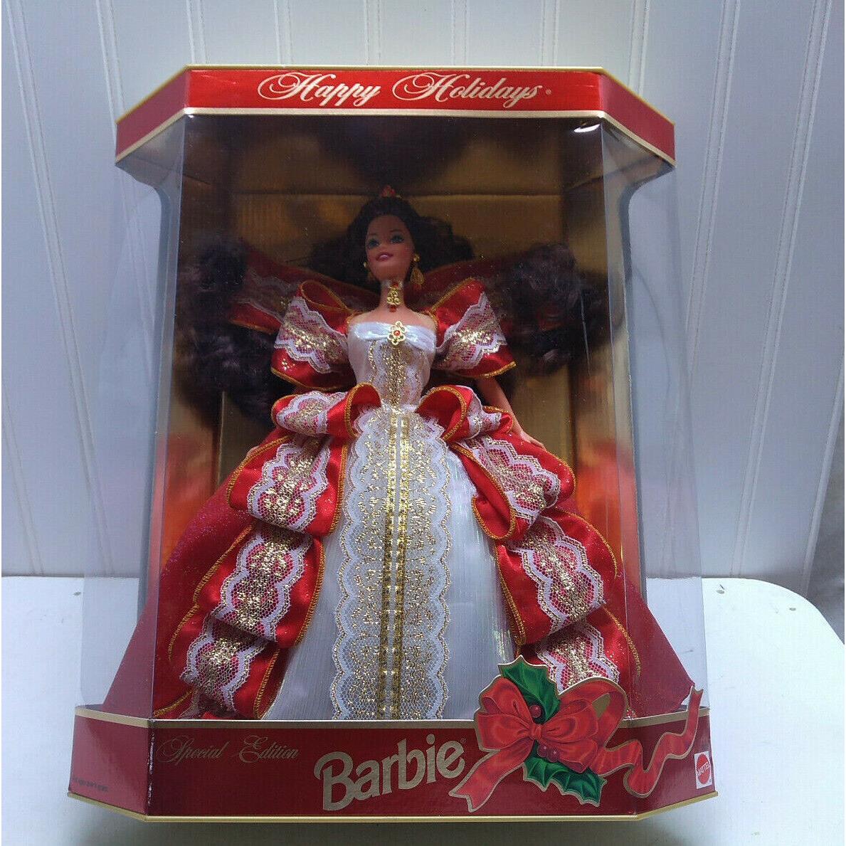 Mattel Barbie Doll Happy Holidays 1997 Christmas Edition Hallmark Ornament