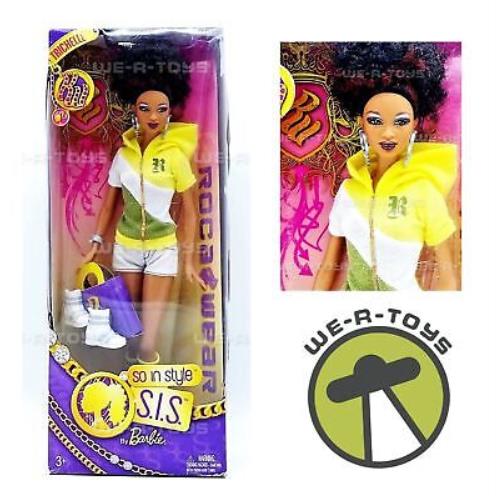 So In Style Trichelle African American Barbie Doll Roca Wear 2011 Mattel Nrfb