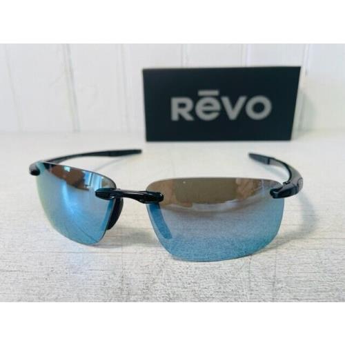 Revo RE4059 01 BL Descend N Shiny Black w/ Blue Water Polarized Lens Suns