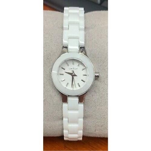 Dkny NY8644 Ceramic White Dial White Ceramic Strap Women`s Watch