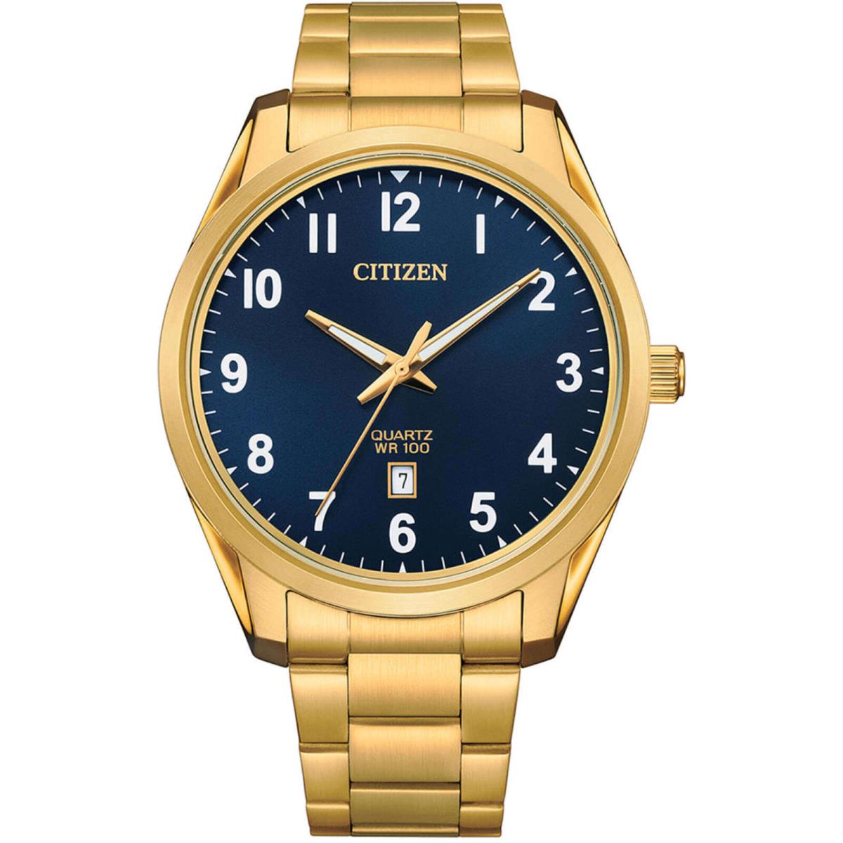 Citizen Men`s Watch Date Display Yellow Gold Stainless Steel Bracelet BI1039-59L