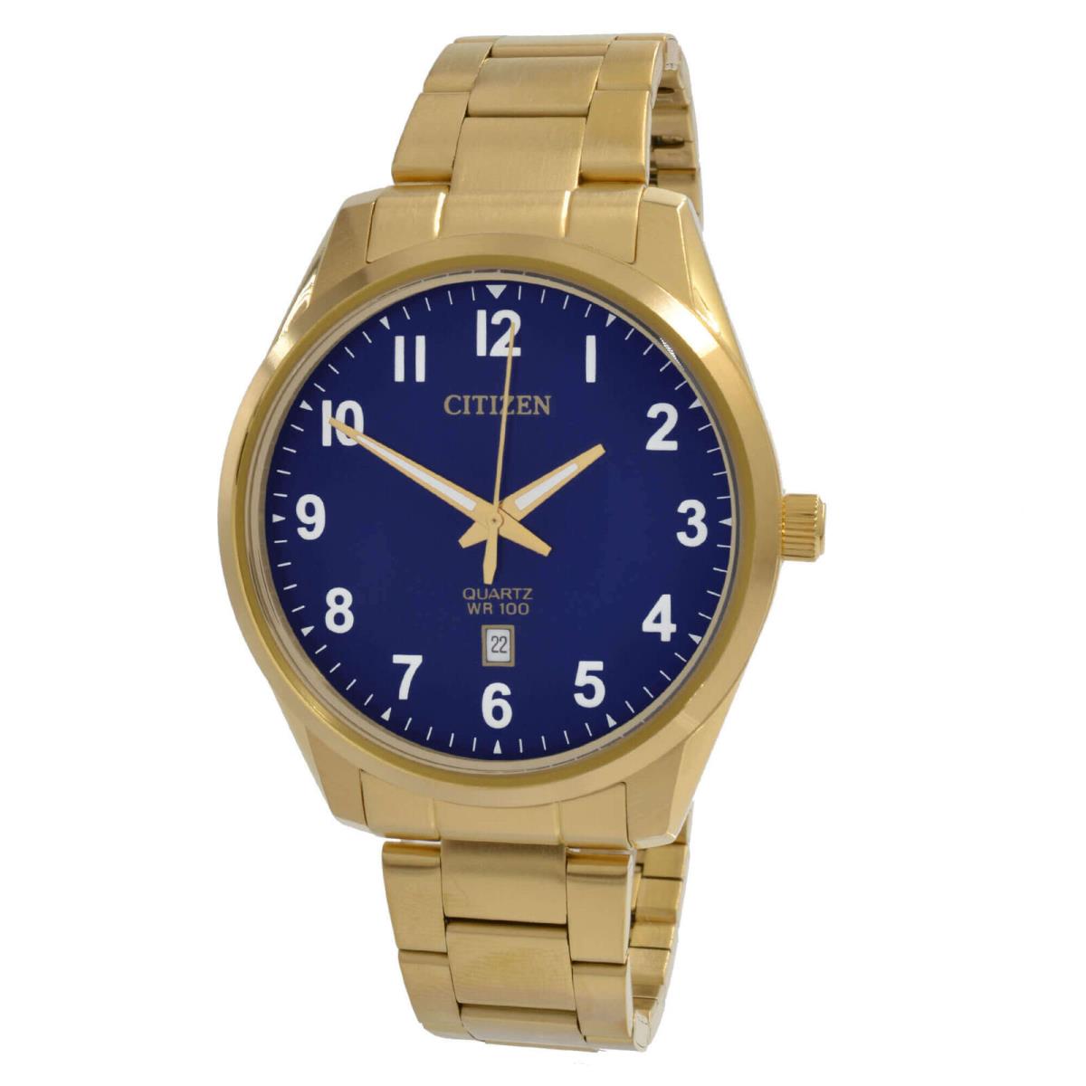 Citizen Men`s Watch Date Display Yellow Gold Stainless Steel Bracelet BI1039-59L