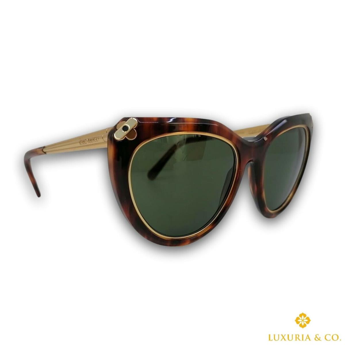 Louis Vuitton Emmanuelle Light Tortoise W Women`s Cat Eye Sunglasses Z2360W