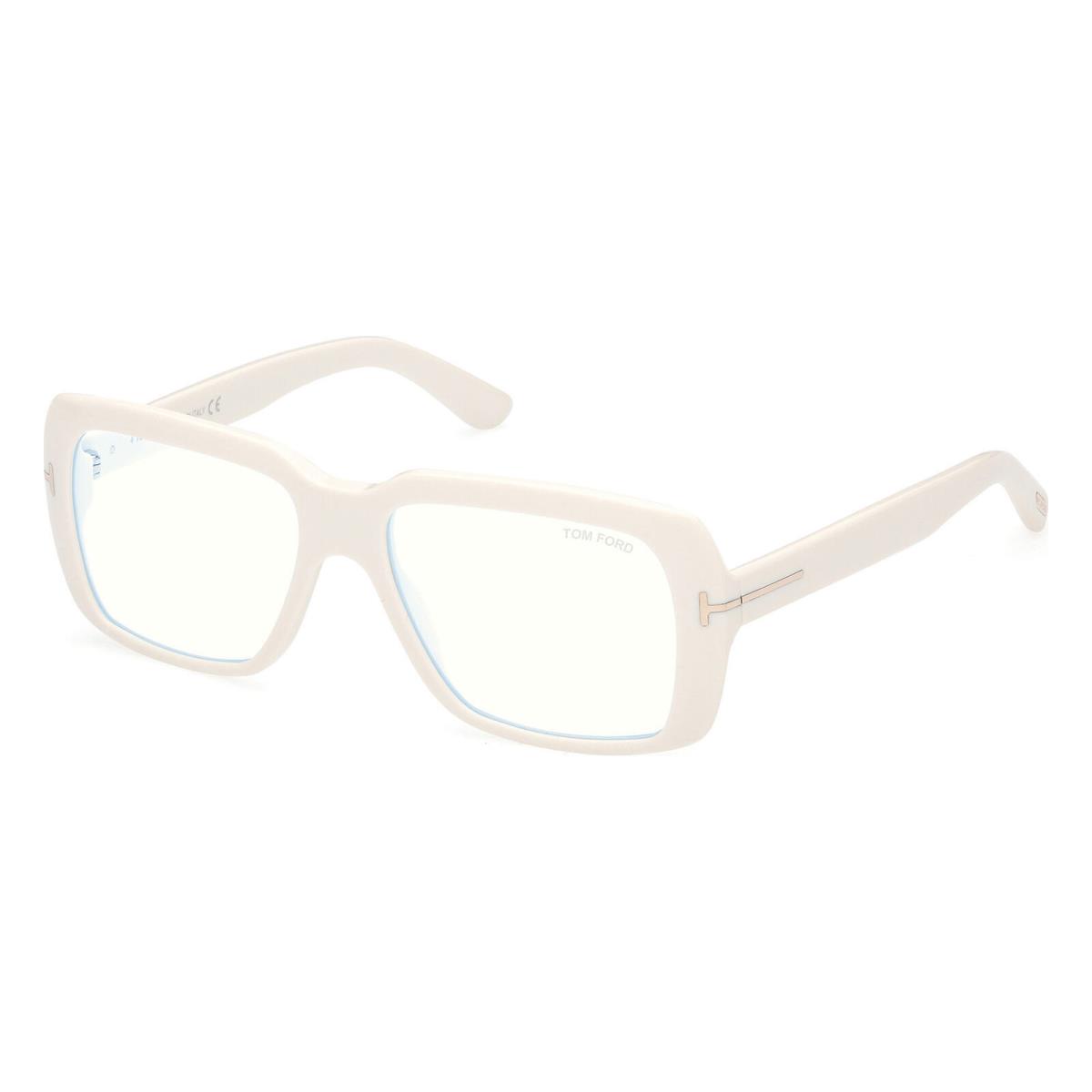 Tom Ford FT5822-B 025 Eyeglasses Ivory Clear Frame 54mm