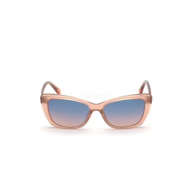 Guess GU7774/S 74W Modified Cat Eye Crystal Pink Sunglasses