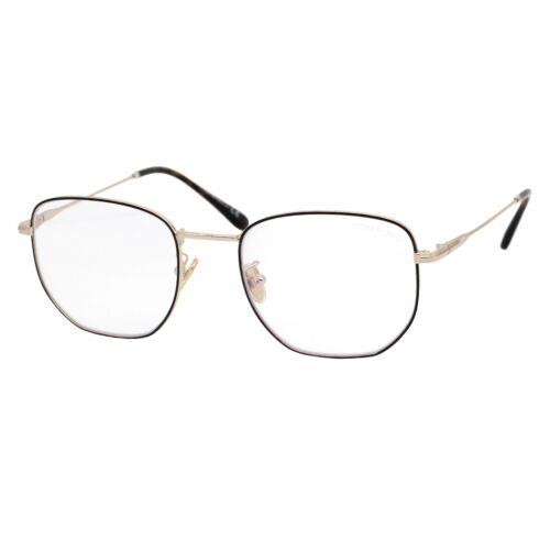 Tom Ford TF 5773-D-B 028 Black Gold Unisex Eyeglasses 53-20-145 Blue Block Wcase