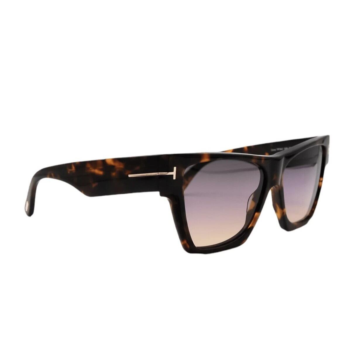 Tom Ford Dove FT0942 55B Sunglasses Colored Havana Frame Gradient Lenses