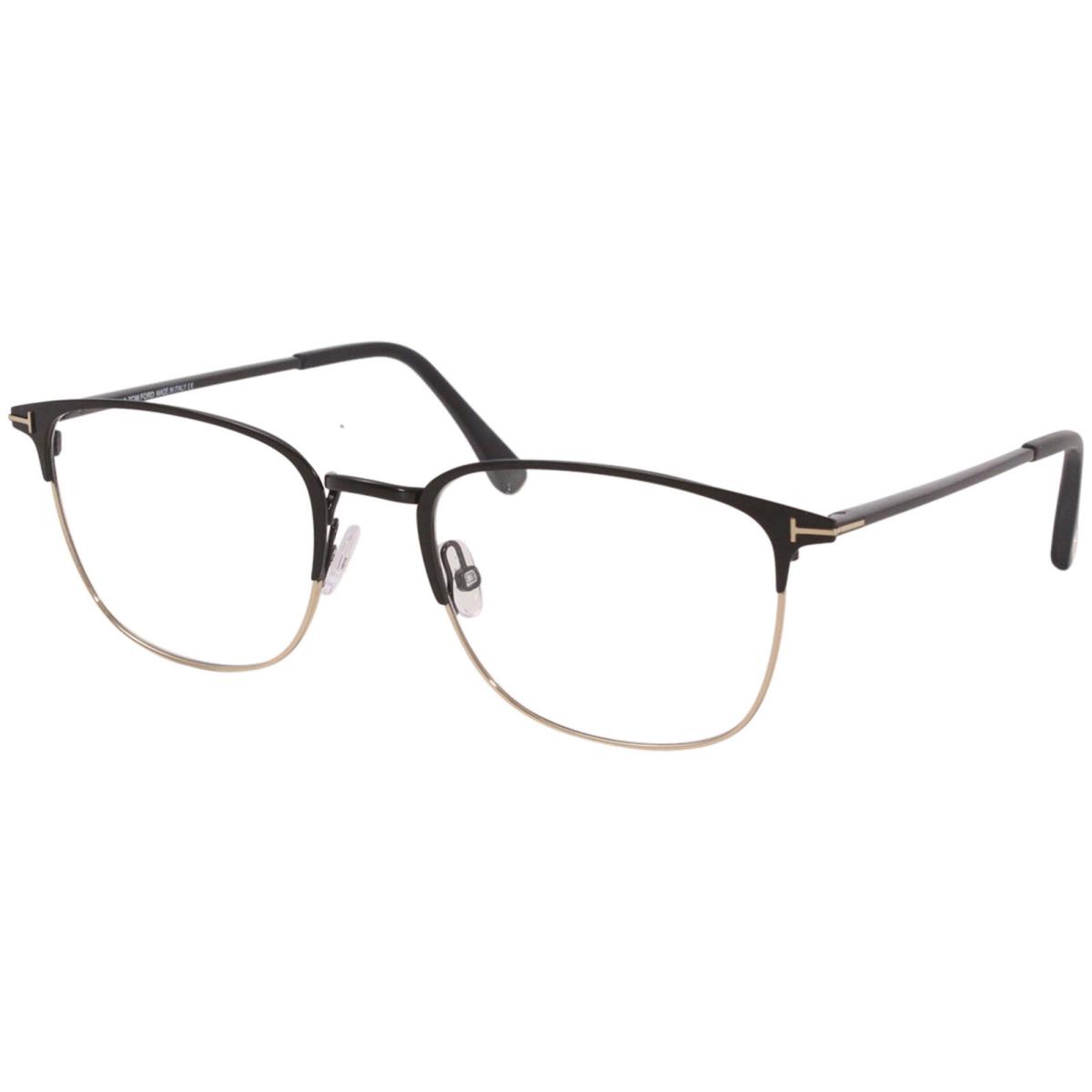 Tom Ford TF5453 002 Eyeglasses Men`s Matte Black/shiny Rose Gold Full Rim 54mm