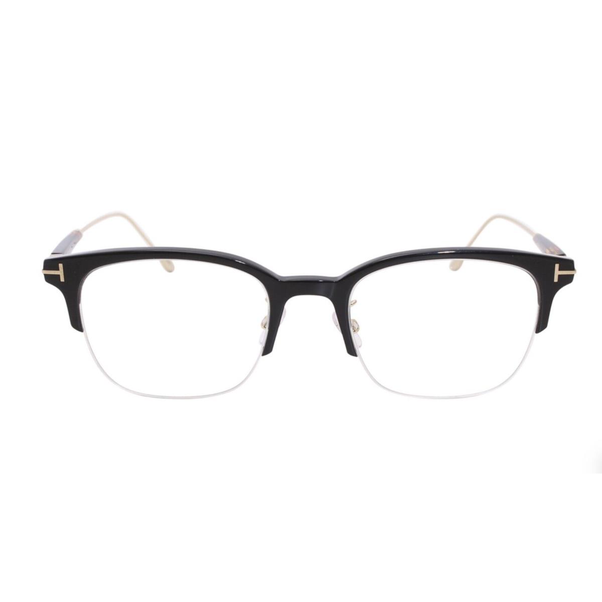 Tom Ford Eyeglasses TF 5645-D 001 52-21 145 Black w/ Tortoise Gold Frames