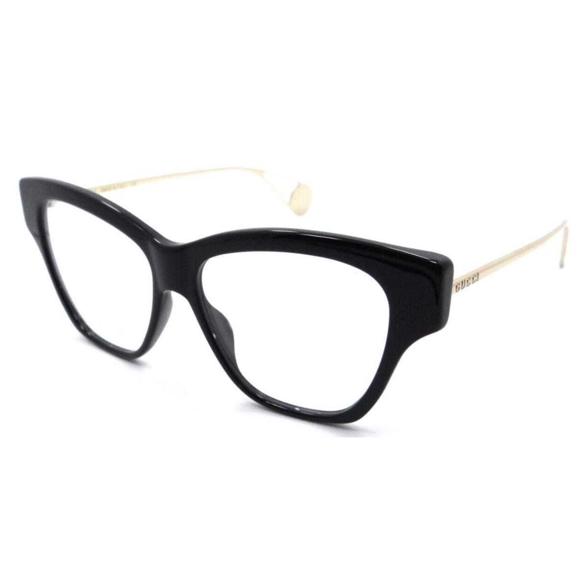 Gucci Eyeglasses Frames GG0438O 001 52-14-140 Black / Gold Made in Italy