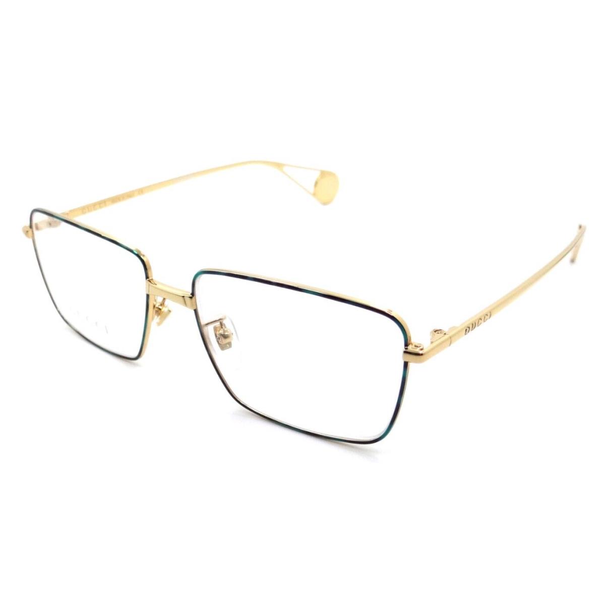 Gucci Eyeglasses Frames GG0439O 003 53-15-145 Blue Havana / Gold Made in Italy