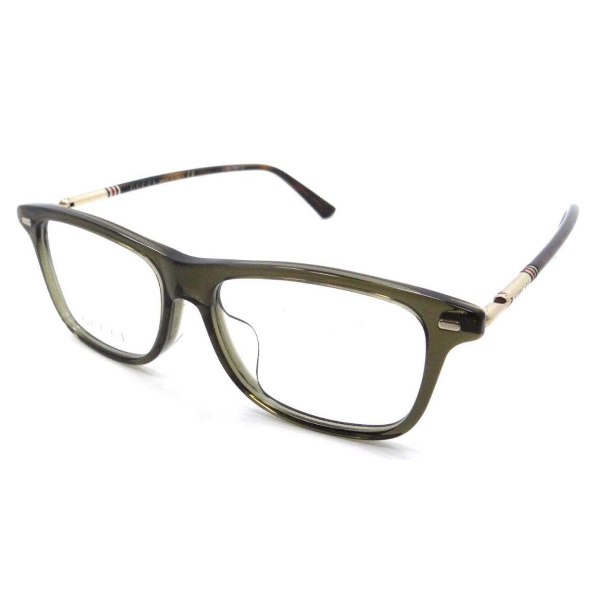 Gucci Eyeglasses Frames GG0519OA 004 52-15-140 Green / Gold Made in Italy