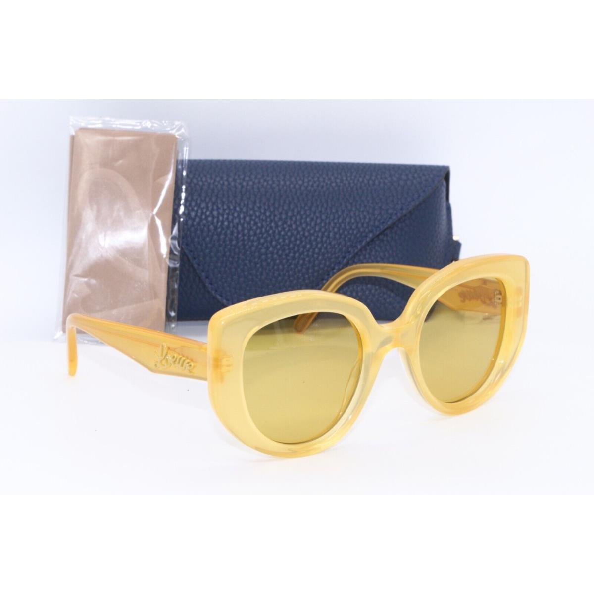 Loewe LW 40100I 39J Honey Yellow Designer Frames Sunglasses 49-22