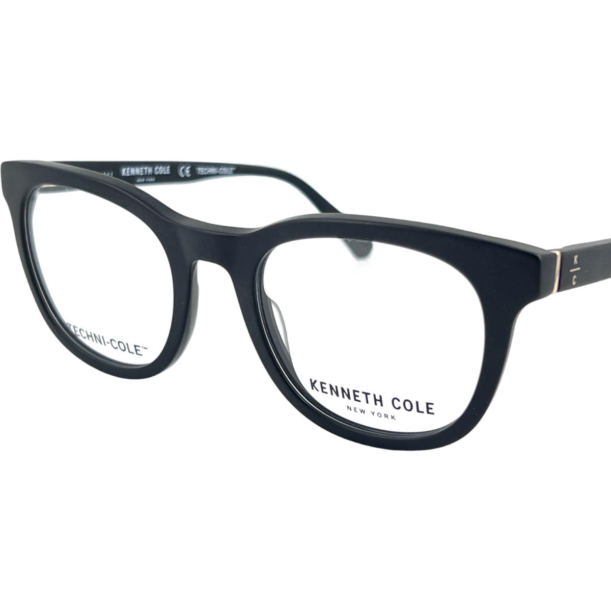 Kenneth Cole KC0321 Men`s Plastic Eyeglass Frame 002 Matte Black 52-21 W/case