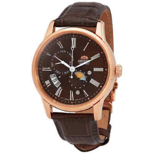 Orient Sun and Moon Automatic Brown Dial Men`s Watch RA-AK0009T10B
