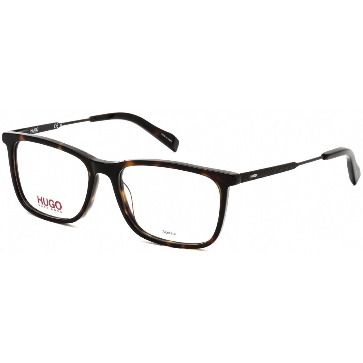 Hugo Boss HG0307 086 Square Dark Havana Eyeglasses - Frame: Dark Havana