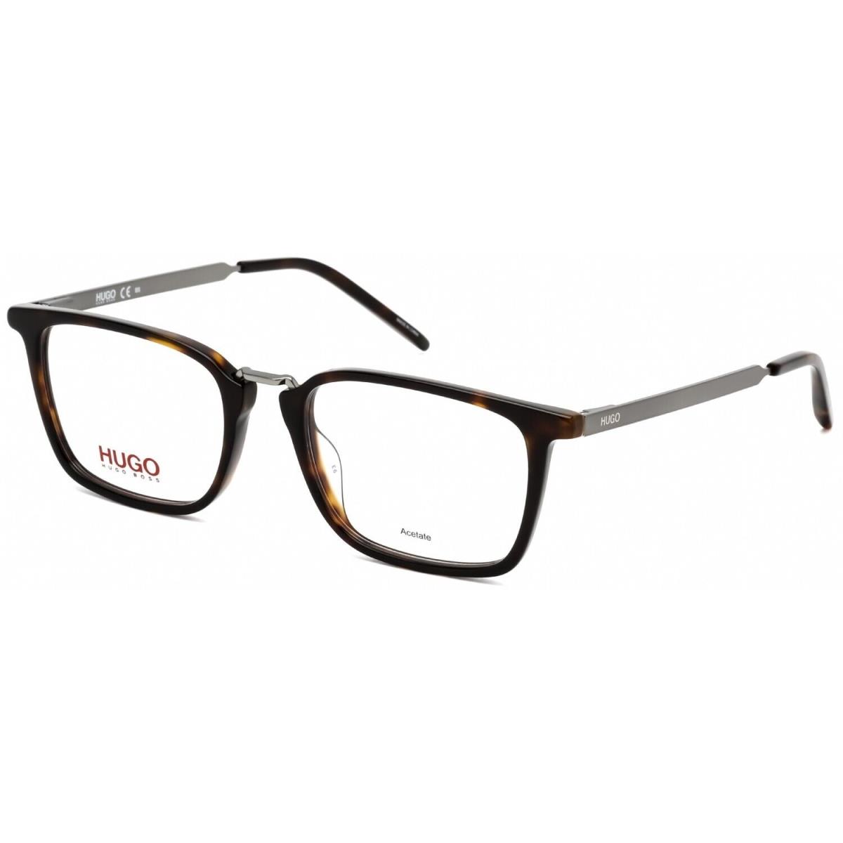 Hugo Boss HG1033 086 Rectangle Dark Havana Eyeglasses - Frame: Dark Havana