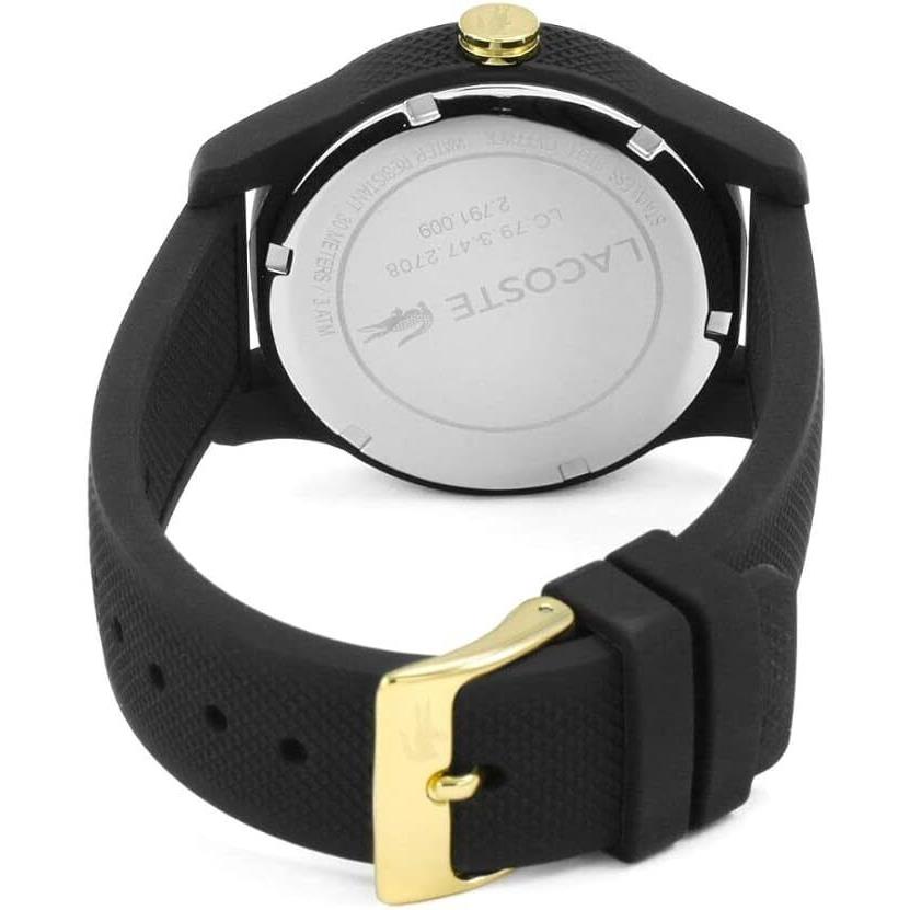 Lacoste Women`s 2000959 12.12 Black Rubber Watch