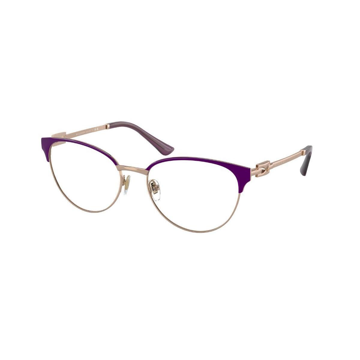 Bvlgari BV2247-2067-54 Purple Gold Eyeglasses