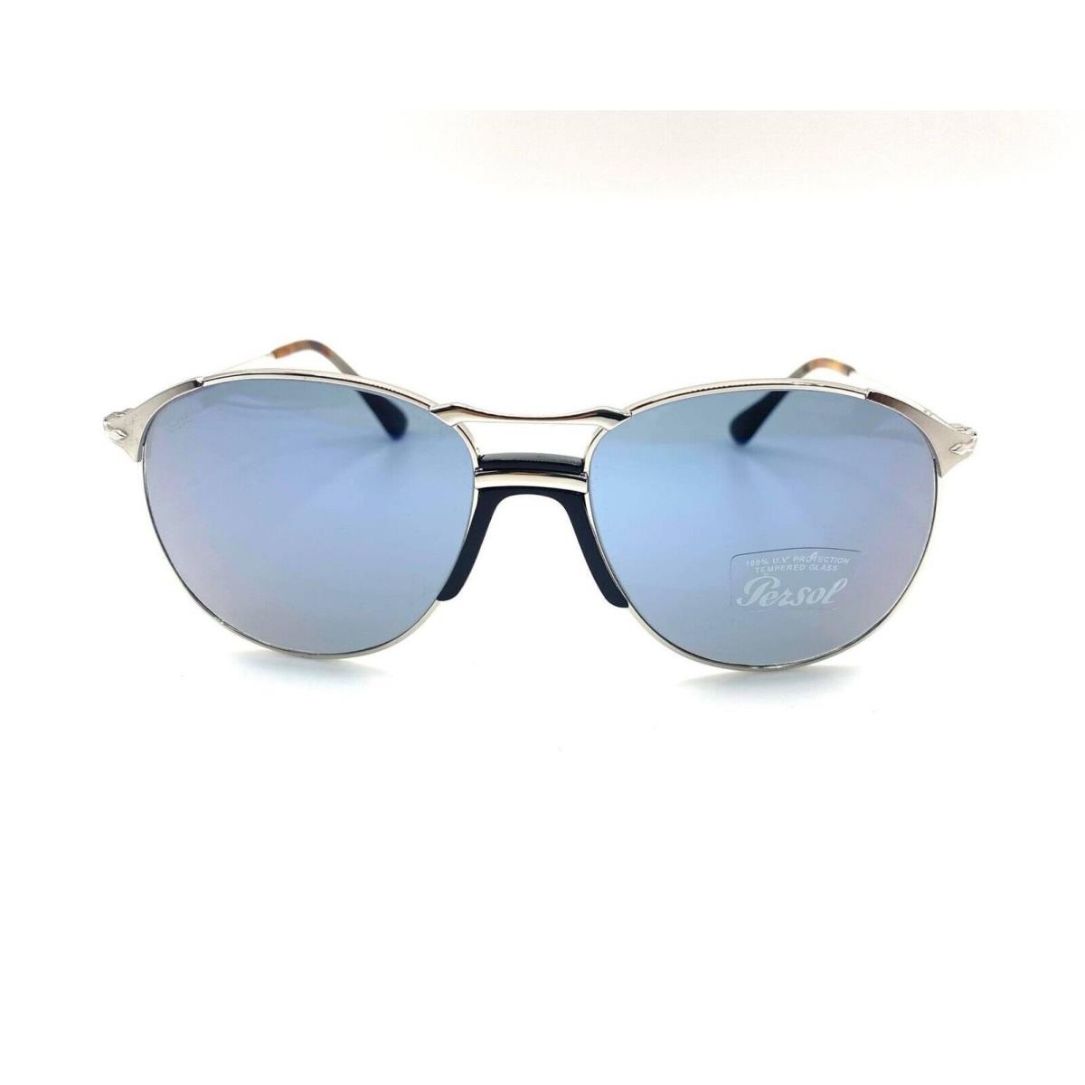 Persol PO2649S Sunglasses 518/56 Silver / Light Blue Lens 55mm