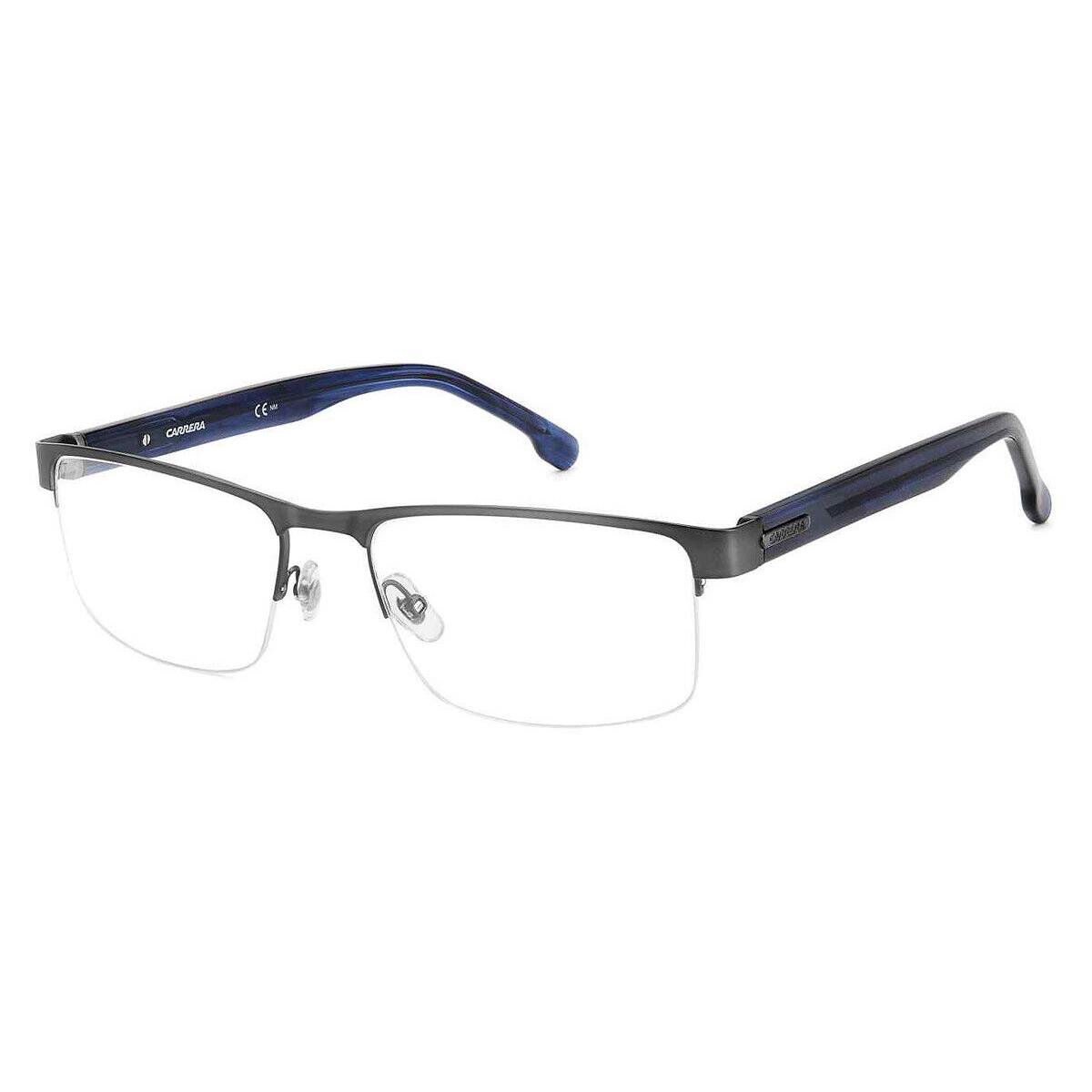 Carrera 8888 Eyeglasses Men Matte Dark Ruthenium Rectangle 58