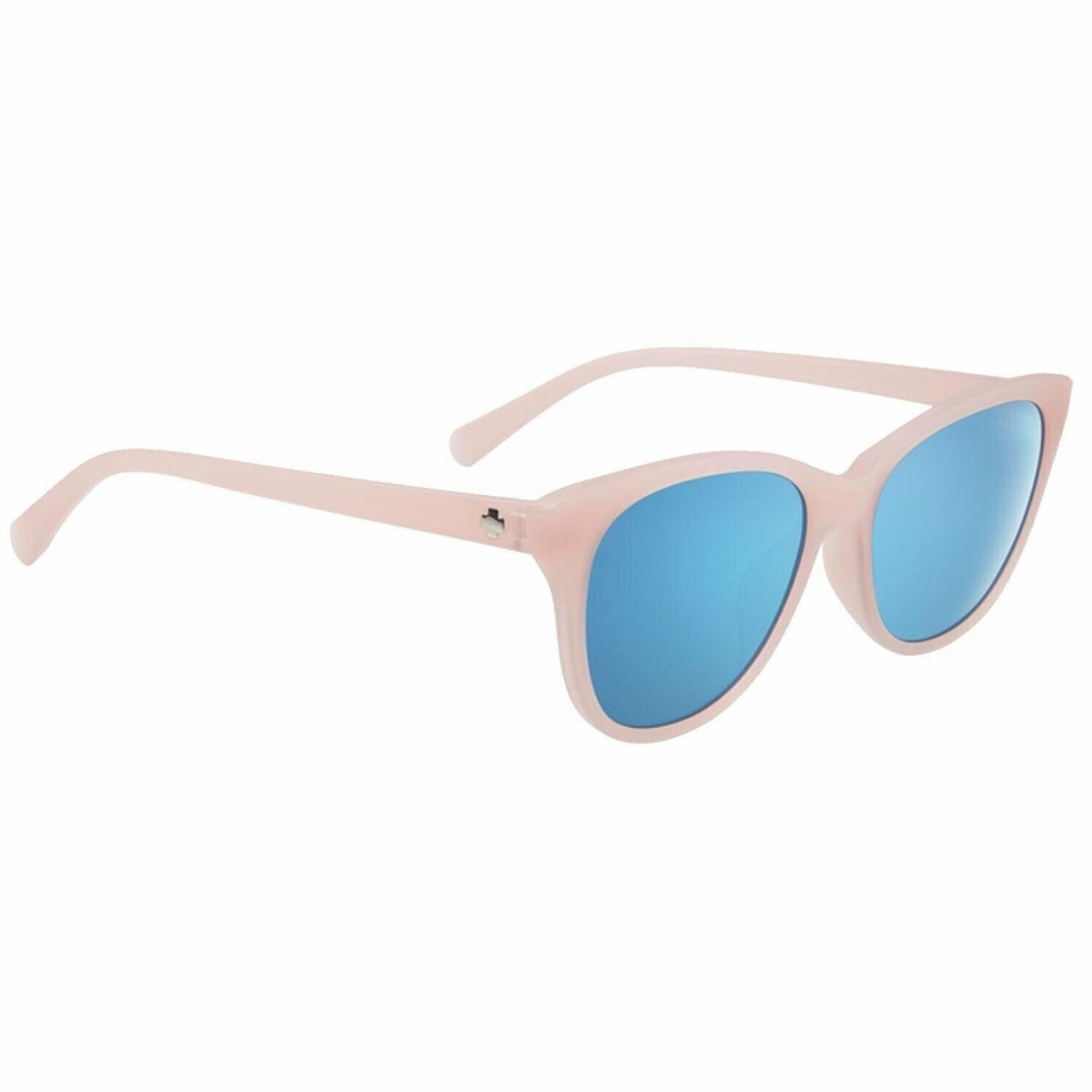 Spy Women Sunglasses Spritzer Matte Translucent Blush/gray/light Blue Spectra 55