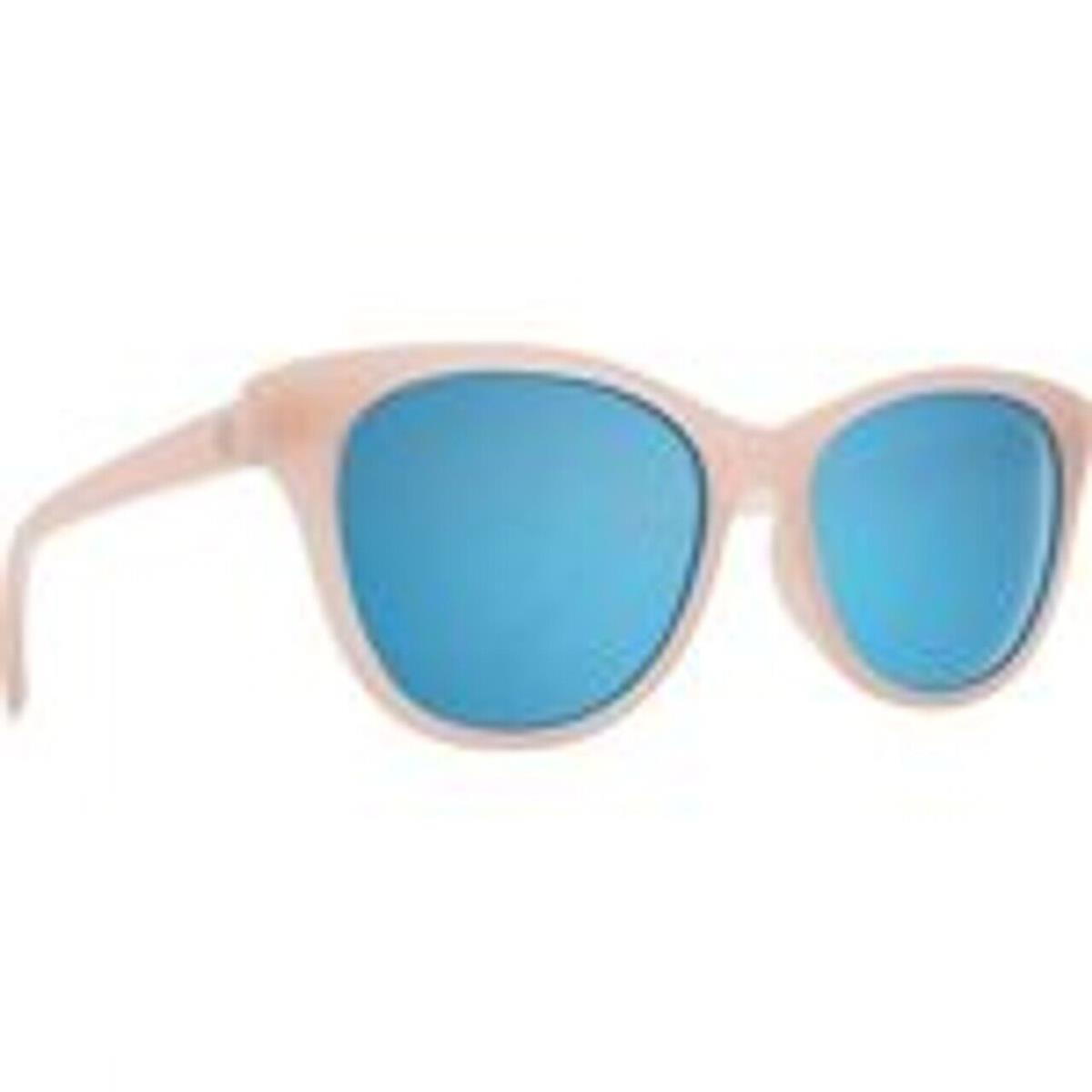 Spy Women Sunglasses Spritzer Matte Translucent Blush/gray/light Blue Spectra 55