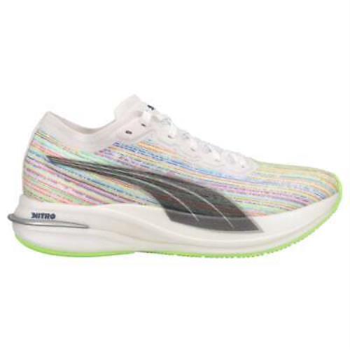 Puma Deviate Nitro Running Womens White Sneakers Athletic Shoes 195305-01 - White