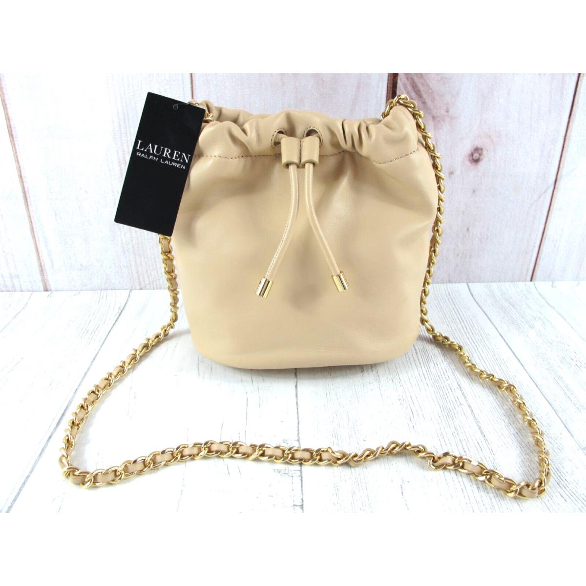 Lauren Ralph Lauren Nappa Leather Medium Emmy Bucket Bag