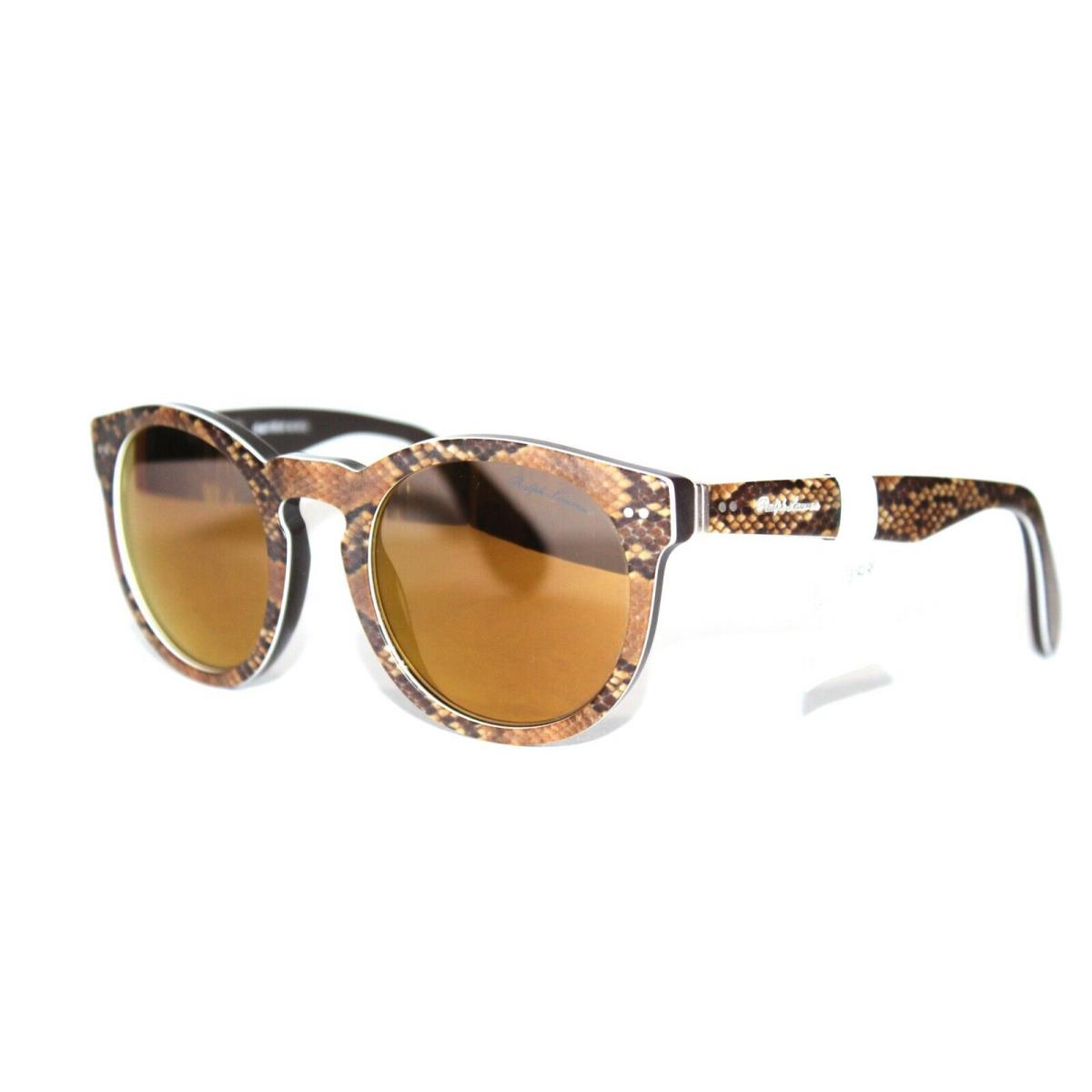 Ralph Lauren RL 8146-P 5645/F9 Brown Mirrored Sunglasses Italy 49-22MM