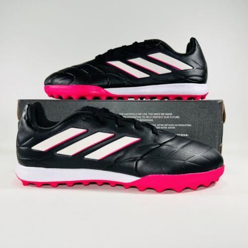 Adidas Copa Pure.3 Turf Men Soccer Shoes Black Pink Athletic Sneaker Trainer