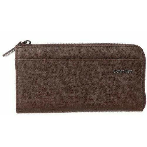 Calvin Klein Saffiano Leather Zip Continental Wallet