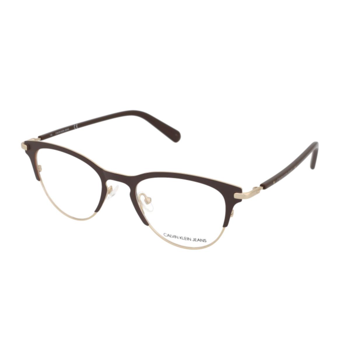 Calvin Klein CKJ20302 210 Brown Eyeglasses RX 49-19-140 W/ Case