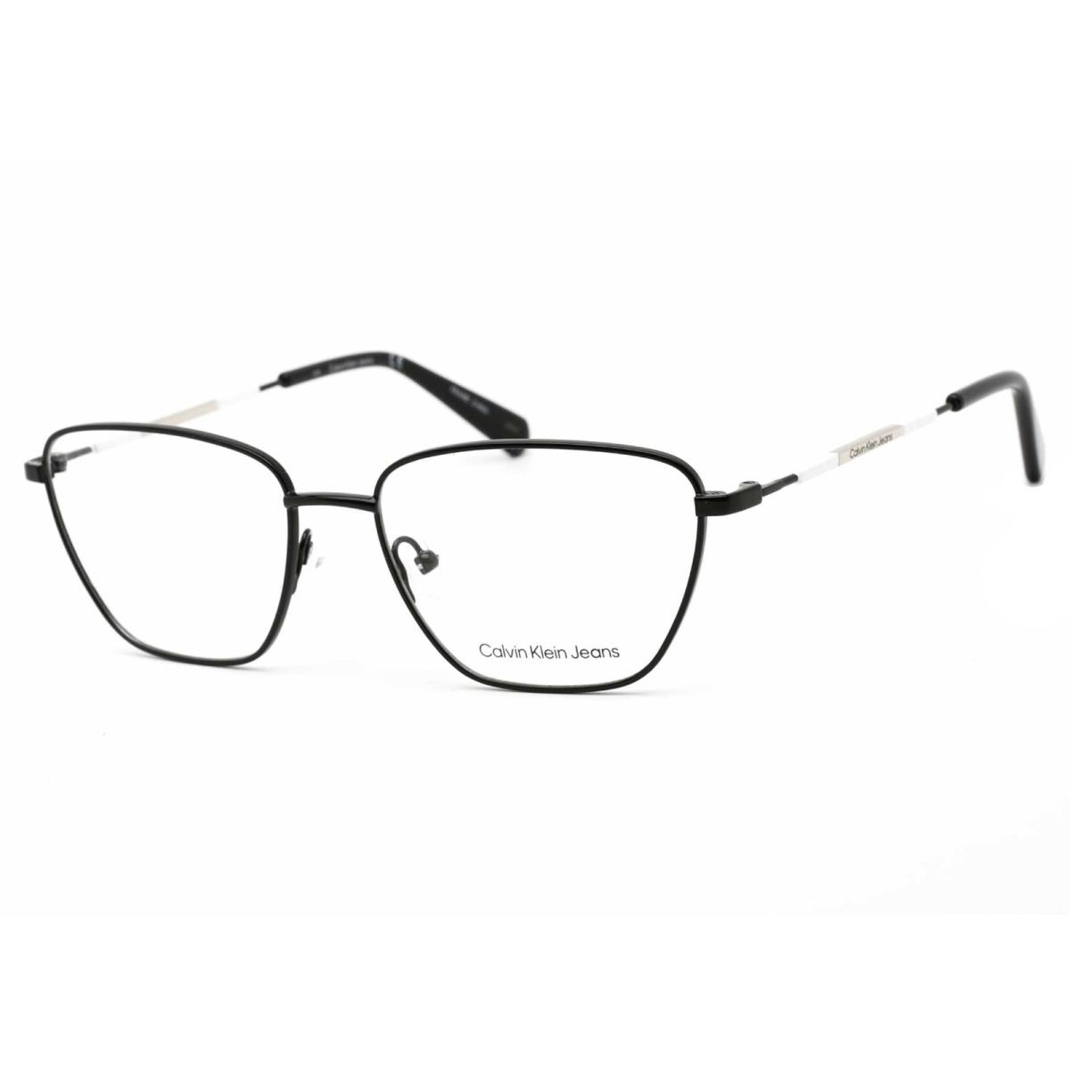 Calvin Klein Jeans Women`s Eyeglasses Black Square Frame Demo Lens CKJ21221 001