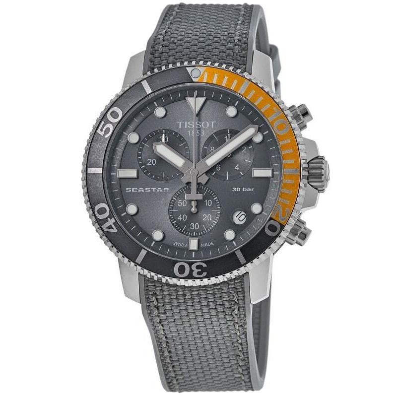 Tissot Seastar 1000 Chronograph Grey Dial Men`s Watch T120.417.17.081.01