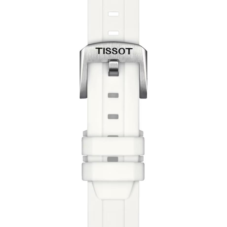 Tissot watch Seastar - White Dial, White Band, Silver Bezel
