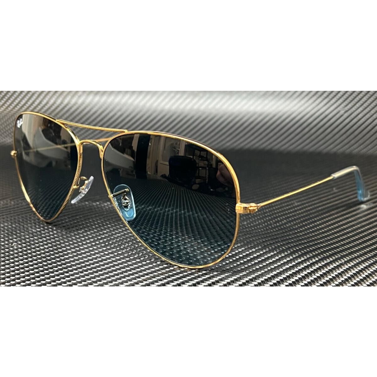 Ray Ban RB3025 001 3M Gold Blue Aviator Unisex 58 mm Sunglasses