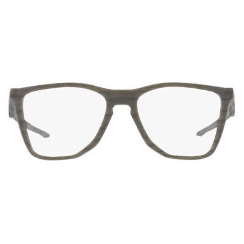 Oakley The Cut OX8058 Eyeglasses Satin Woodgrain Square 56mm - Frame: , Lens: