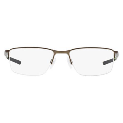 Oakley OX3218 Eyeglasses RX Men Silver Rectangle 56mm