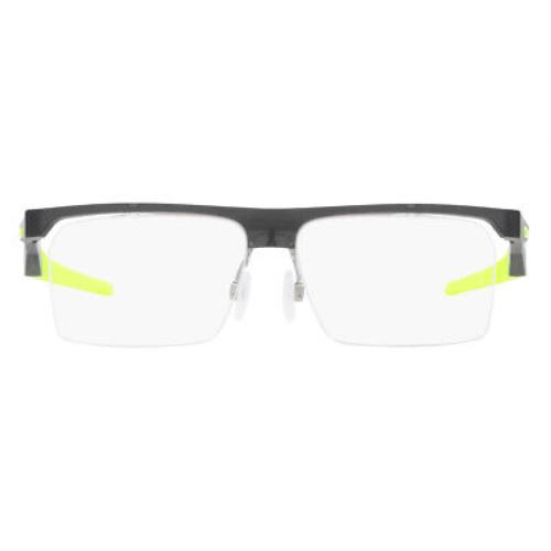 Oakley Coupler OX8053 Eyeglasses Polished Gray Smoke 56mm - Polished Gray Smoke Frame, Demo Lens
