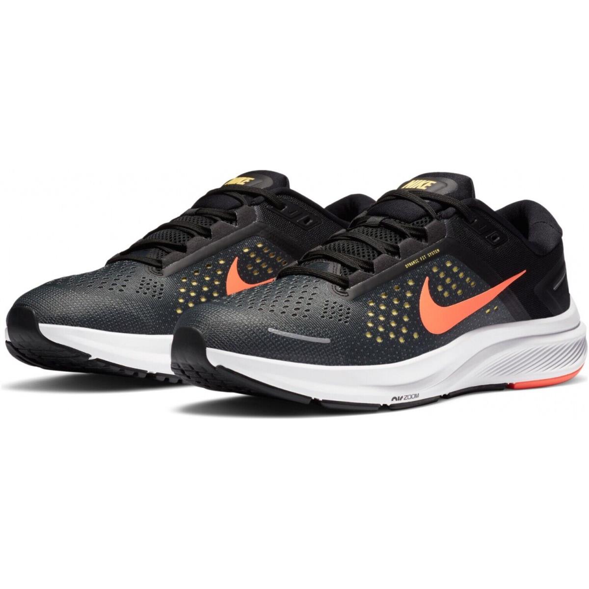Nike Air Zoom Structure 23 CZ6720-006 Mens Black/red Running Sneaker Shoes AZ785 - Black/Red