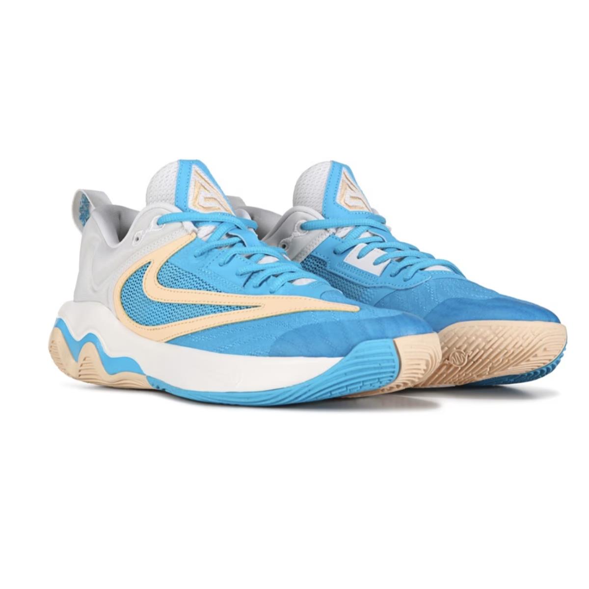 Nike Giannis Immortality 3 Blue Peach White All Sizes Basketball Shoes Men`s - Blue