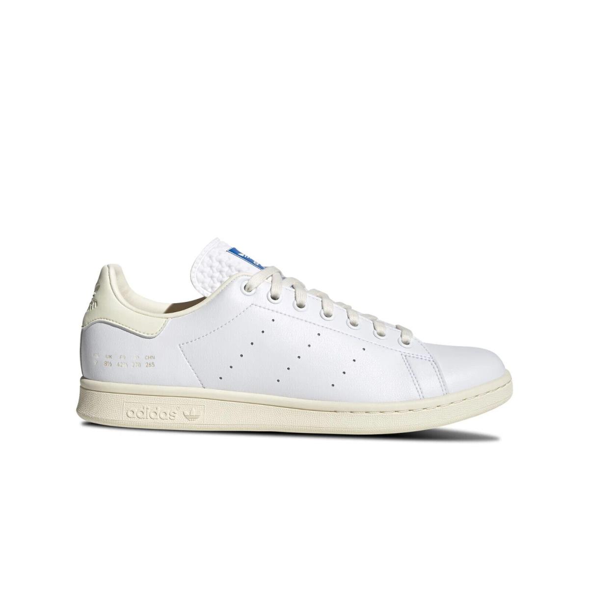 Adidas Men`s Stan Smith White Blue Bird Shoes H05334 Size 8 - White