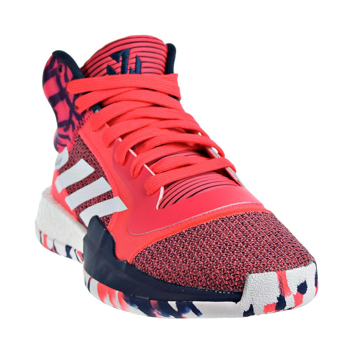 Adidas Marquee Boost Men`s Basketball Shoes Shock Red-white-navy G27737 - Red/White/Navy