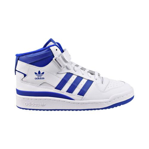 Adidas Forum Mid Men`s Shoes Cloud White-royal Blue FY4976 - White-Royal Blue