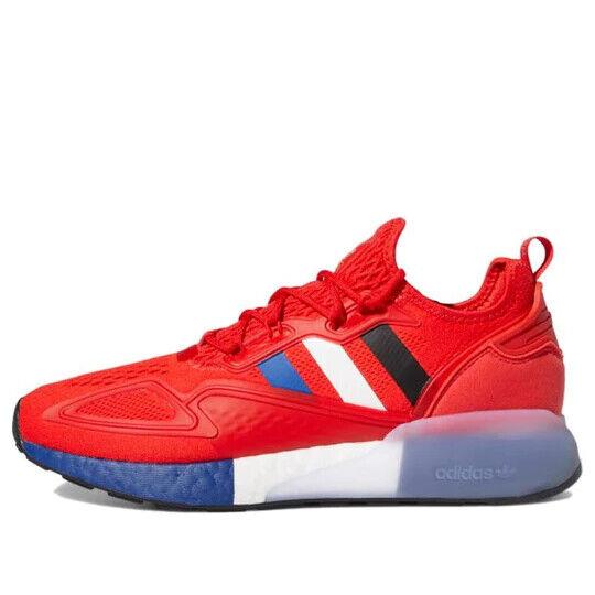 Adidas Men`s ZX 2K Boost Red Running Shoes FY2109