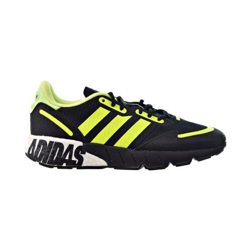 Adidas ZX 1K Boost Men`s Shoes Core Black-solar Yellow-matte Silver FY3632 - Core Black-Solar Yellow-Matte Silver
