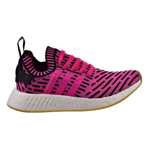 Adidas Originals NMD_R2 Primeknit Men`s Shoes Pink-pink-core Black by9697 - Pink-Pink-Core Black